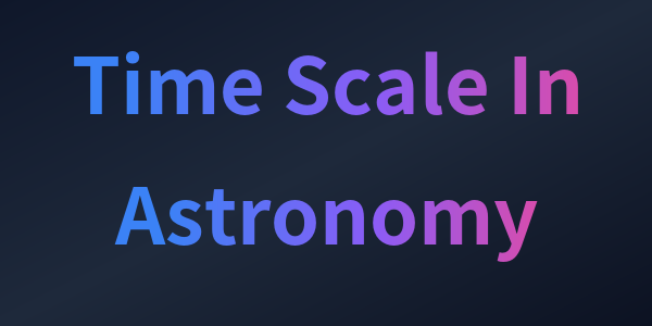 不同的时间尺度